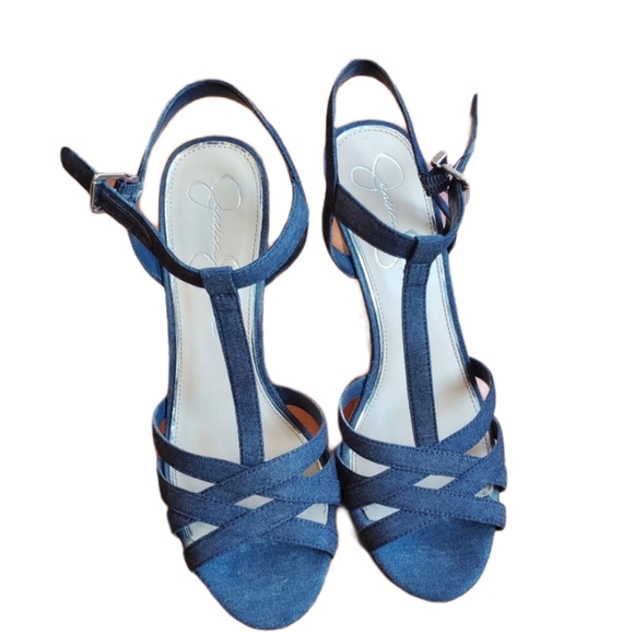 Jessica Simpson Shoes - Jessica Simpson Bilka Denim Wedge women's sandals